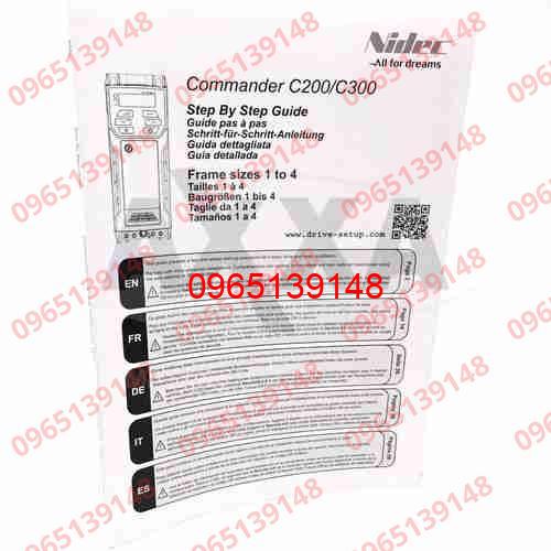 Commander C200/C300 Guide 0478-0527-01 Nidec *New* - Công ty Cổ Phần Smind