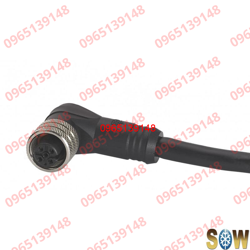 034g7074_danfoss_refrigeration_m12_female_angle_connector_cable_8m_m/12