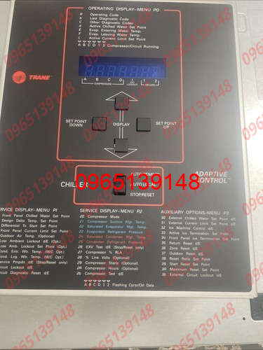 Trane Chiller Adaptive Control Interface X13650362-05 Rev. J 6200-0010 ...