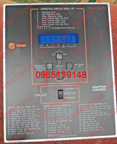 Trane Chiller Adaptive Control Panel Display X13650362-06 Rev K, 6200 ...