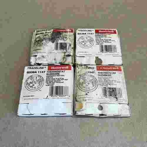 (lot_of_4)_honeywell_q539a_1014_thermostat_subbase_taupe_for_use_with_t87f_#08af58d03