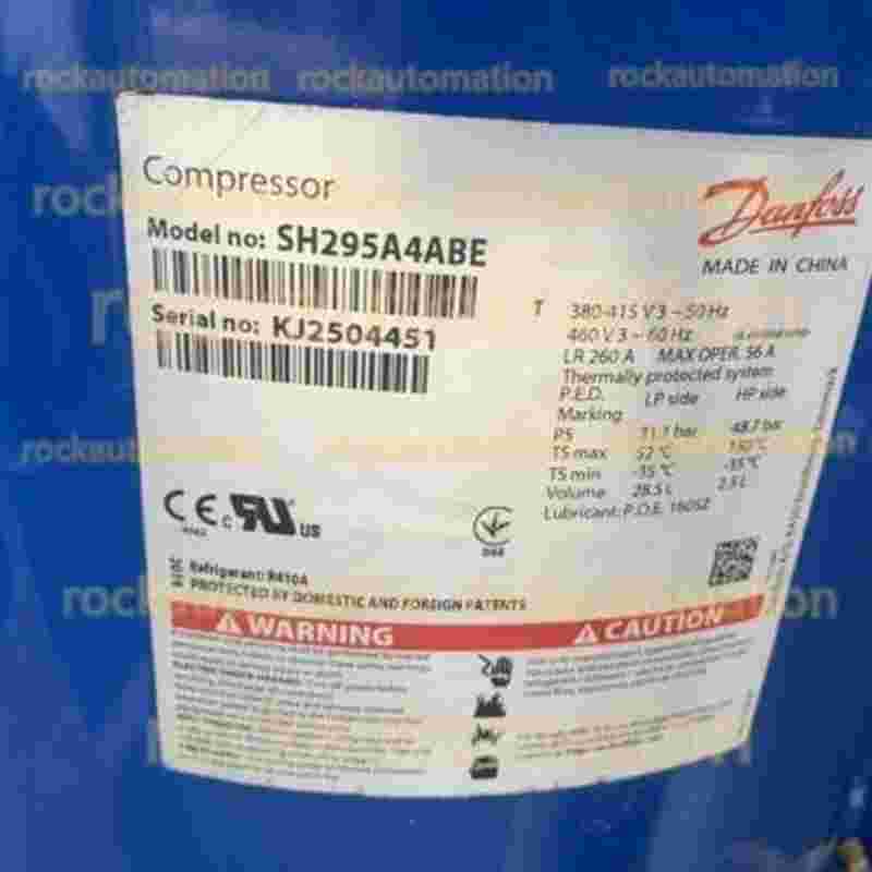 Compresseur Hermétique Danfoss MT80HP4AVE - Pour Climatisation Centrale 4-4.9 Tonnes - 460V Triphasé - Neuf France
