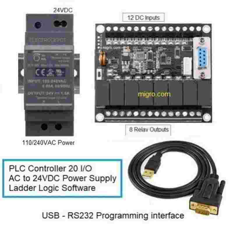Plc Starter Kit Ladder Logic Professional Programmable Controller ...