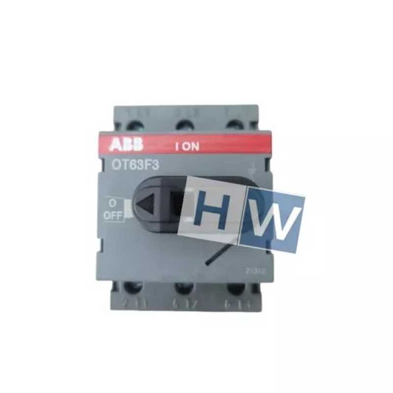 ABB OT63F3 3-Pole Non-Fused Switch Disconnector – 63A, 750VAC, DIN-Rail Or Base Mount, IP20, For Industrial Control