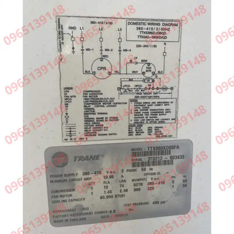 Điều hòa Trane TTK060KD00FA